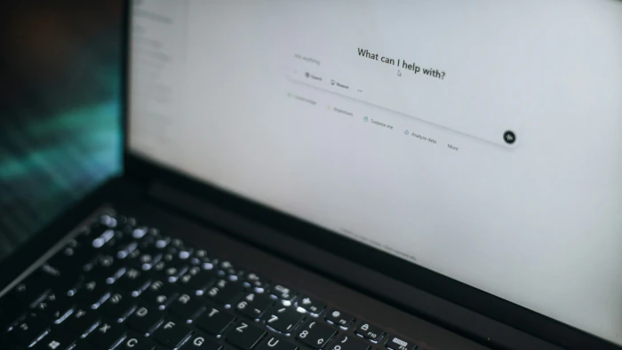 Screen displaying conversation with ChatGPT