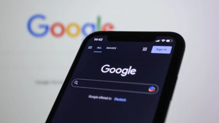Google home page displayed on devices